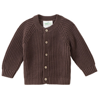 Newborn Strickjacke mit Rippstruktur