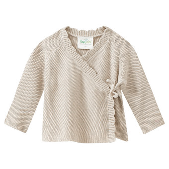 Newborn Strickjacke im Wickel-Design