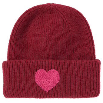 Mädchen Strickmütze mit Applikation