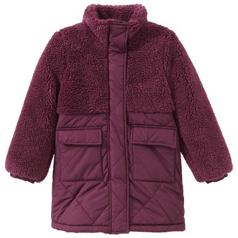 Mädchen Jacke mit Teddyplüsch