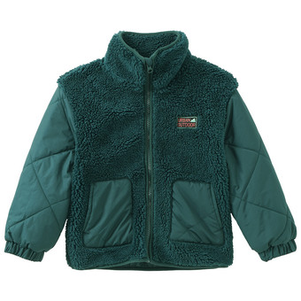 Jungen Teddyjacke mit Stepp-Details