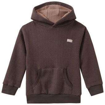 Jungen Hoodie mit Zick-Zack-Mustr