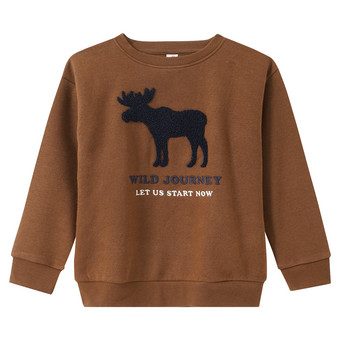 Jungen Sweatshirt mit Frottee-Applikation
