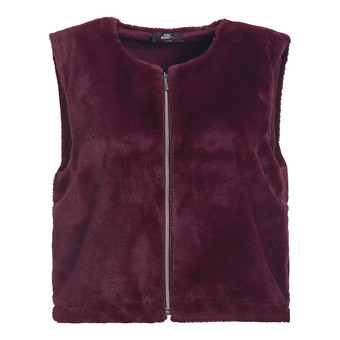 Damesvest met kunstbont