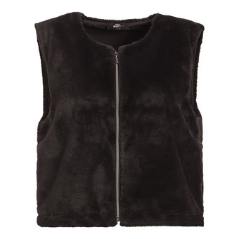 Damesvest met imitatiebont