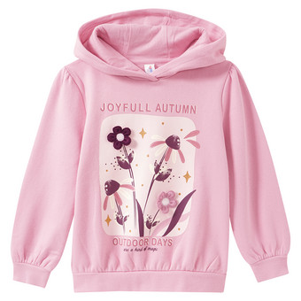 Mädchen Hoodie mit Blumen-Print