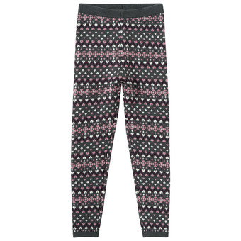 Mädchen Strickleggings mit Norwegermuster