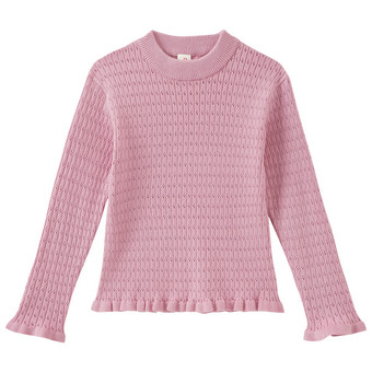 Mädchen Pullover mit Ajour-Muster