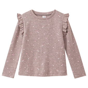 Mädchen Sweatshirt mit Rüschen