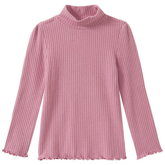 Mädchen Langarmshirt mit Rippstruktur