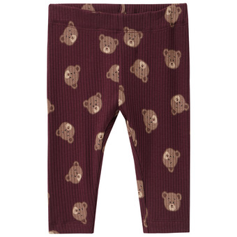 Newborn Leggings mit Rippstruktur