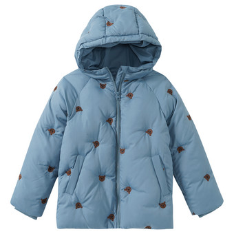 Jungen Pufferjacke mit Bären-Motiven