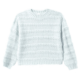 Mädchen Strickpullover unifarben