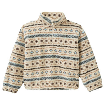 Mädchen Teddypullover mit Troyer