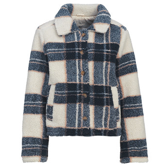 Damen Teddyjacke mit Karo-Muster