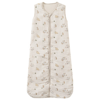 Baby Musselin-Schlafsack mit Waldtier-Print
