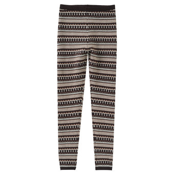 Mädchen Strickleggings mit Norwegermuster