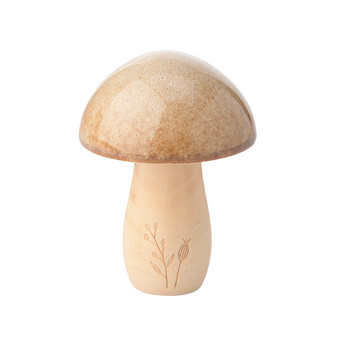 Kleiner Deko-Pilz mit glänzender Oberfläche