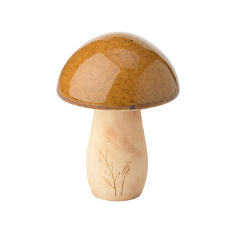 Kleiner Deko-Pilz mit glänzender Oberfläche