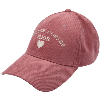 Damen Cord-Kappe mit Schriftzug