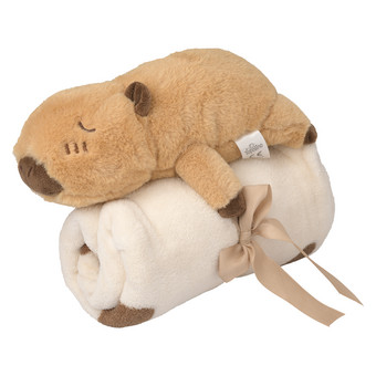 Plüschcapybara  mit Decke