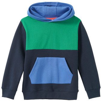 Jungen Hoodie mit Farbteilern