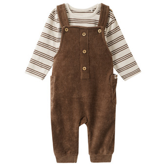 Newborn Set mit Shirt und Latzhose