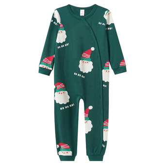 Baby Weihnachtsschlafanzug mit Allover-Print