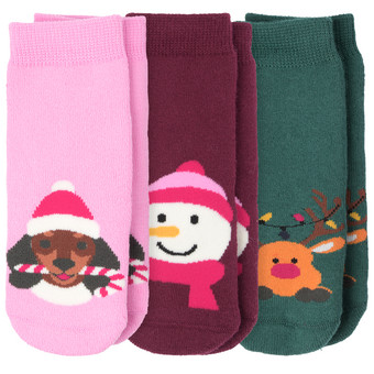 3 Paar Baby Weihnachtssocken im Set