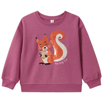 Mädchen Sweatshirt mit Wendepailletten