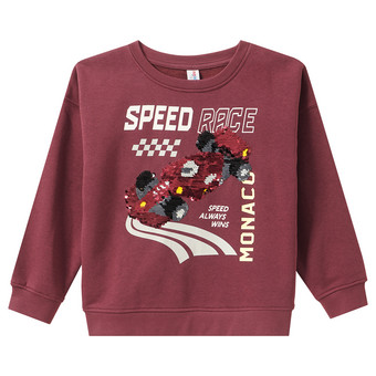 Jungen Sweatshirt mit Wendepailletten
