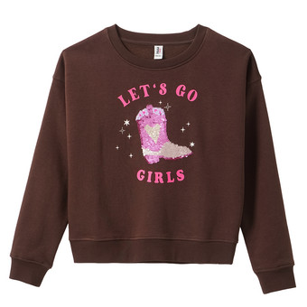 Mädchen Sweatshirt mit Wendepailletten