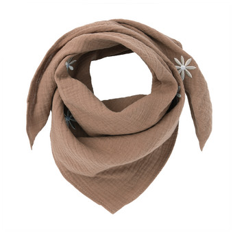 Damen Musselin-Bandana mit Stickerei