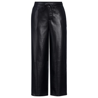 Damen Culotte aus Leder-Imitat