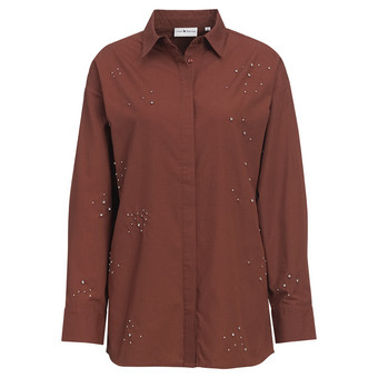 Damesblouse met strass-steentjes