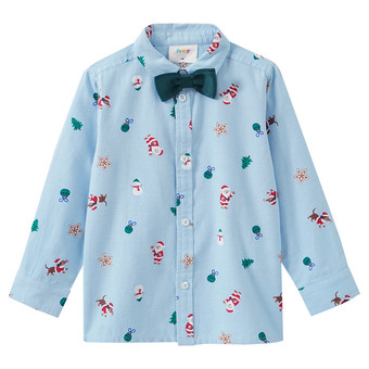 Jungen Weihnachtshemd mit Fliege