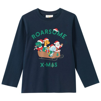 Jungen Weihnachtsshirt mit Print