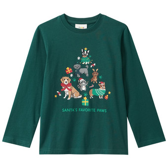 Jungen Weihnachtsshirt mit Print