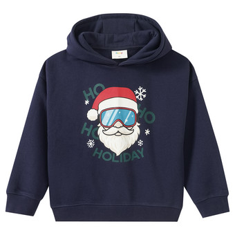 Jungen Weihnachtshoodie mit Print