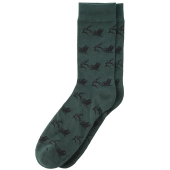 1 Paar Herren Weihnachtssocken mit Schlitten