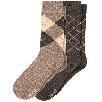 2 Paar Herren Socken mit Woll-Anteil