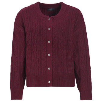 Damesvest met kabelpatroon