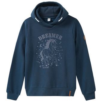 Mädchen Hoodie mit Pferde-Motiv