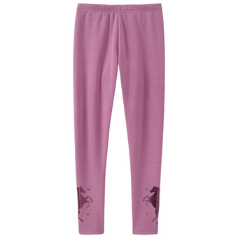 Mädchen Thermo-Leggings mit Pferde-Print