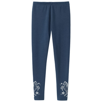 Mädchen Thermo-Leggings mit Pferde-Print