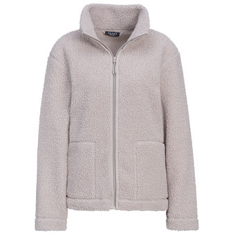 Damen Teddyjacke mit Stehkragen