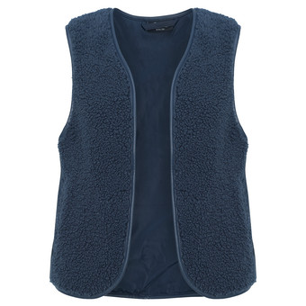 Kort model Teddy-gilet voor dames