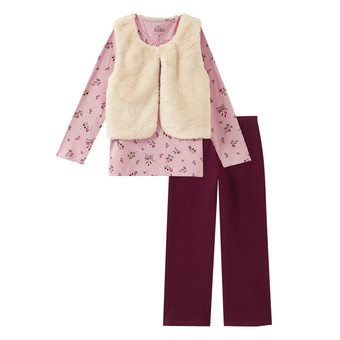 Mädchen Set mit Shirt, Weste und Leggings