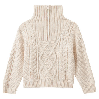 Jungen Strickpullover im Troyer-Style