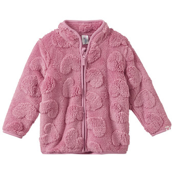 Pluche jasje voor baby's met hartjesmotief